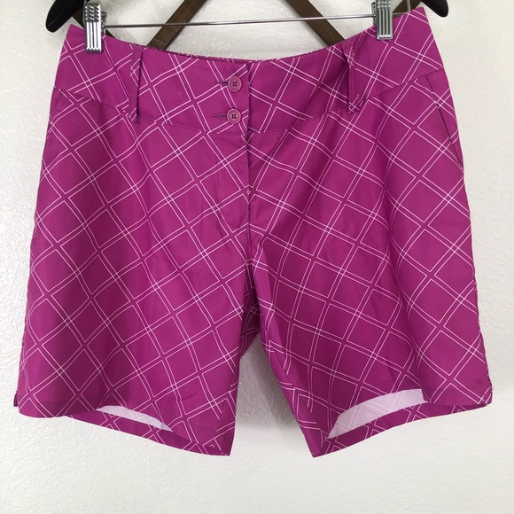 Adidas |Golf Climalite Diamond Print Shorts - Picture 2 of 11